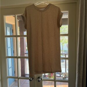 Calvin Klein Tan T-Shirt Dress size small